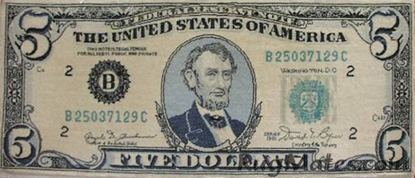 Dollar Bill Rug