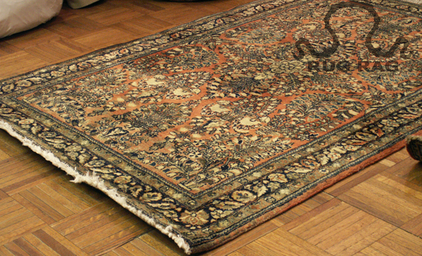 Stripped Painted Sarouk