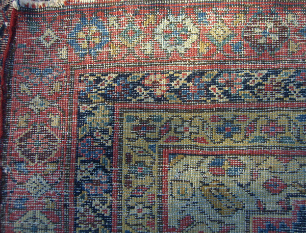 Reverse side of wide Oriental Runner