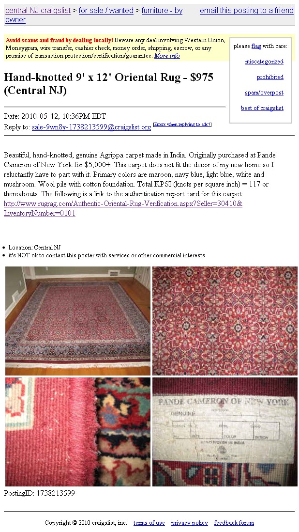 Bargain on Craigslist