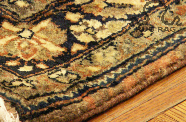 Stripped Painted Sarouk Detail