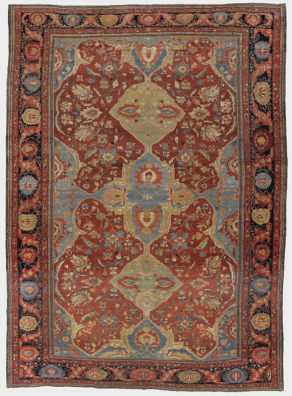 Antique Ferghan Persian Carpet