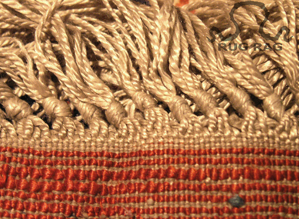 Fringe of antique silk Heriz