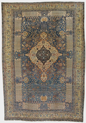 Mohtashem Persian Kashan Carpet, Antique from Persia