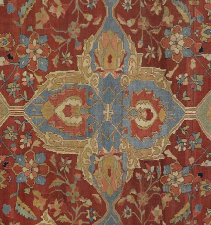 Ferghan Sarouk Medallion Carpet