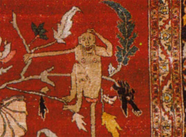 Fantasy Persian Silk Tabriz Carpet Circa 1880