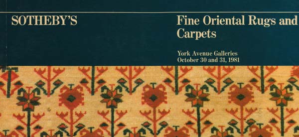 Sotheby's Fine Oriental Rugs and Carpets October 30 and 31, 1981
