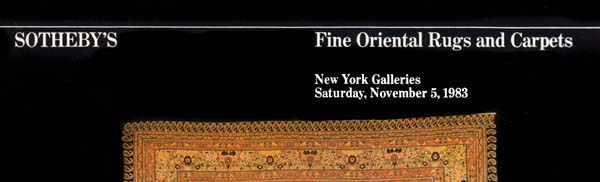 Sotheby's Fine Oriental Rugs and Carpets November 5, 1983
