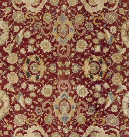 Expensive Agra Carpet Red