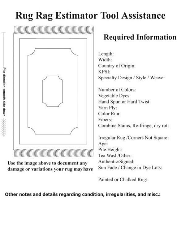 Notes to make when Evaluating Oriental Rugs