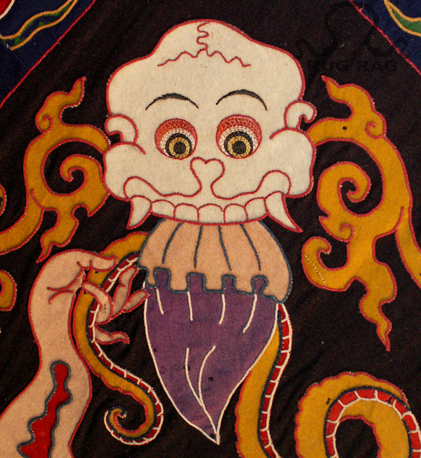 Skull Woven in Tantric Canopy Textile