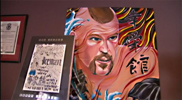 Original art and painting sent by fans of The Iceman