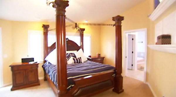 Liddell's Bedroom with wall-to-wall carpeting