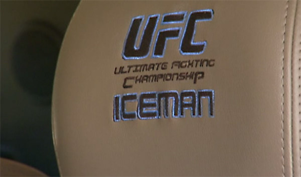 Stitching on Hummer's Headrest