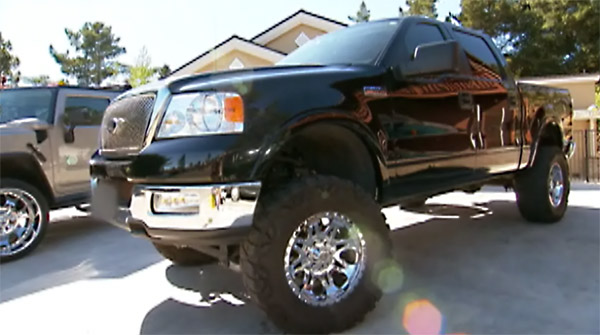 Lifted Black F-150 Triton