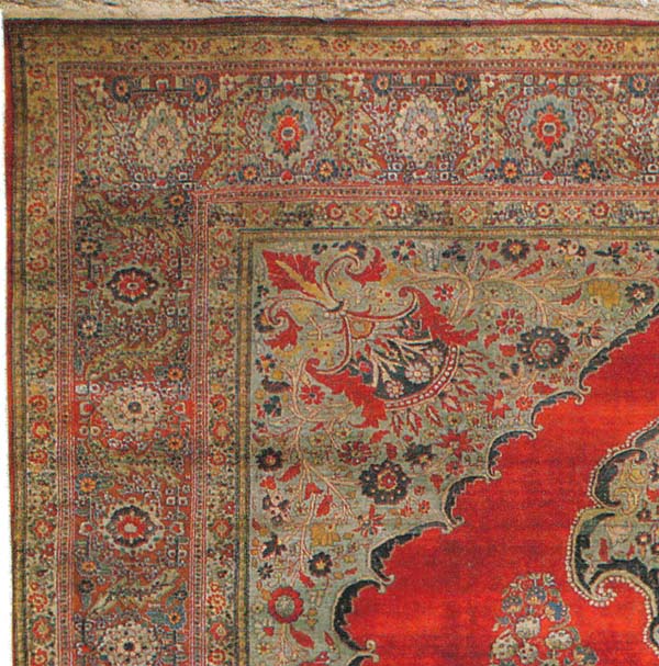 Haj Jalili Silk Tabriz Antique Border