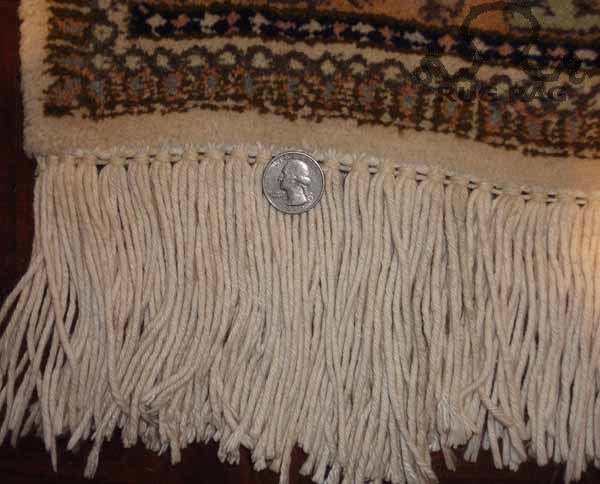 Heavy Gauge Fringe in Tabriz Rug