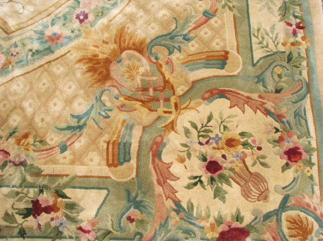 Corner shot of semi antique Chinese Carpet