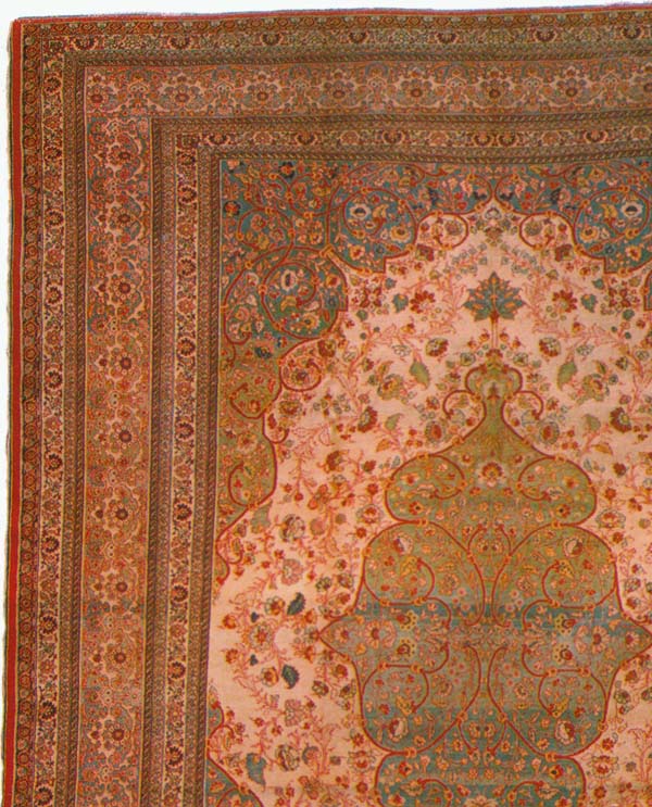 Antique Persian Tabriz Carpet