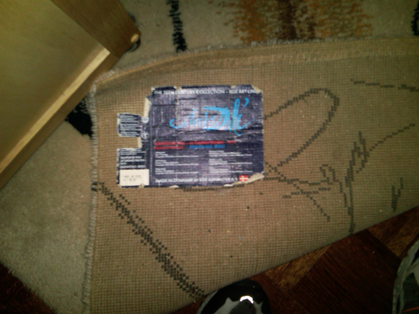 Back of Salvador Dali Rug