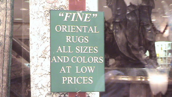 "Fine" Oriental Rugs Times Square