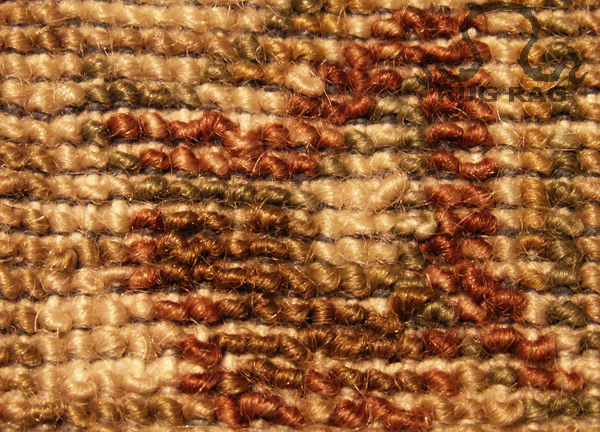 Detail of hard twisted wool (back)