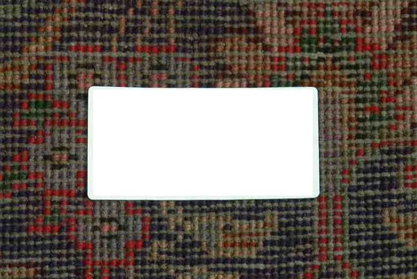 eBay Rug, Reverse Side.  Even Knotting