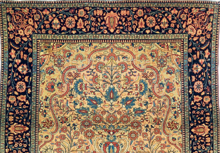 KASHAN 'MOHTASHAM' RUG DETAIL KASHAN 'MOHTASHAM' RUG DETAIL