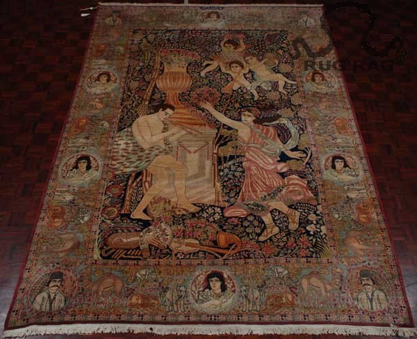 Private Collector's Pictorial Kerman Similar to Lot 348 offered by Sotheby's in October 2008
