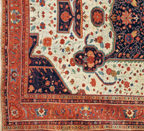LARGE FEREGHAN CARPET DETAIL LARGE FEREGHAN CARPET DETAIL