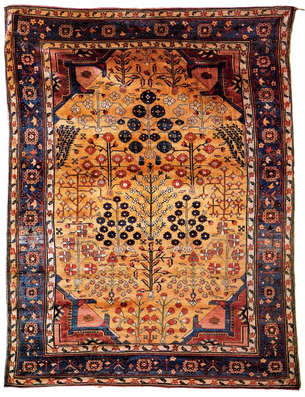 Lot 174, Fine and Important Silk Heriz Rug