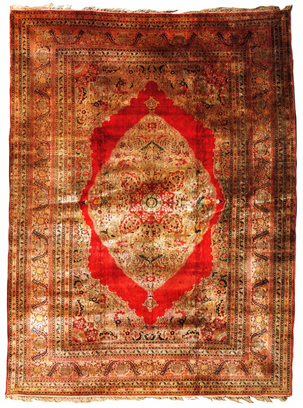 Lot 188: Silk Tabriz Carpet, last quarter 19th century