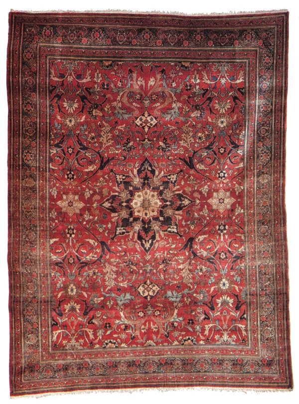 Persian Silk Rug, Antique Tabriz