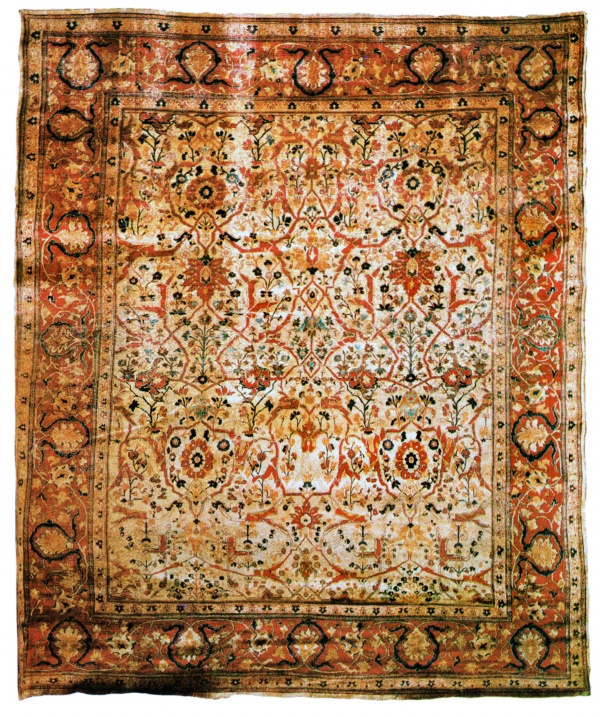 Silk Persian Heriz Antique Lot 387, 1981.  First half 19th Century