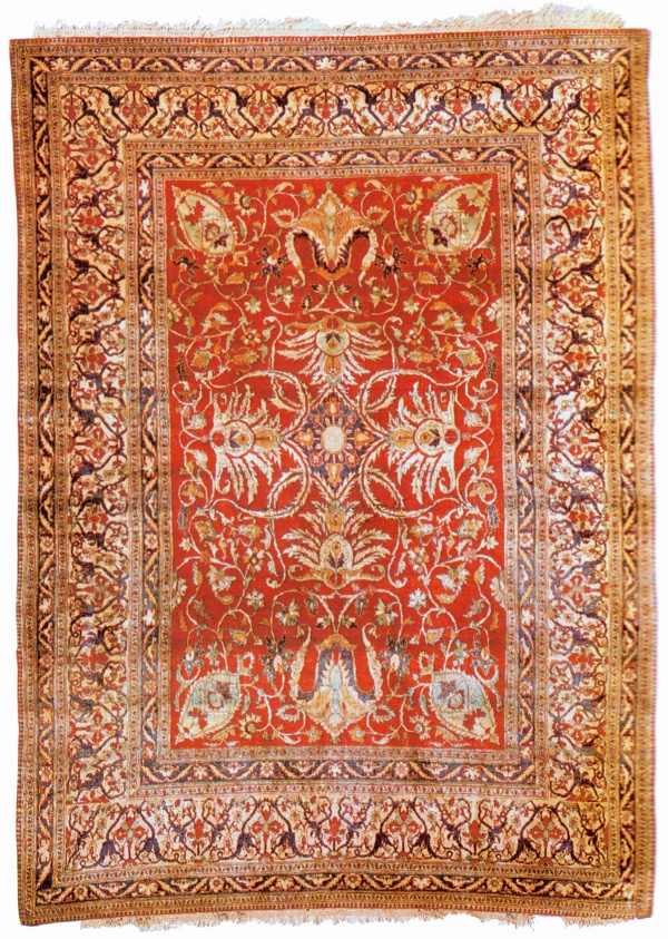 Lot 395, Sotheby's New York, 1981.  Silk Tabriz Persian Rug