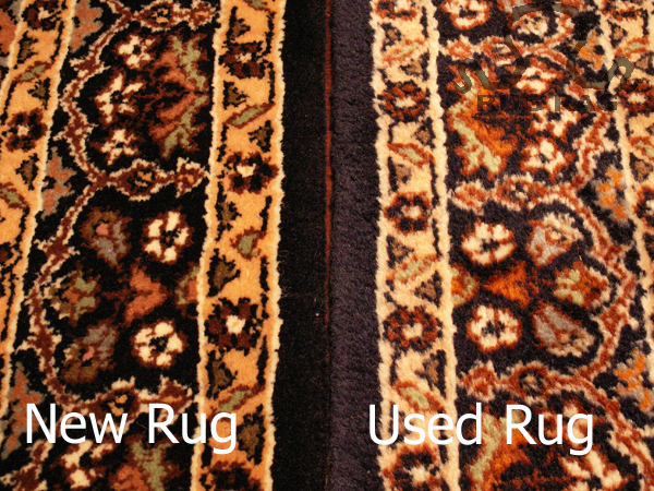 New Rug Vs. "Blooming" pile of Used Rug