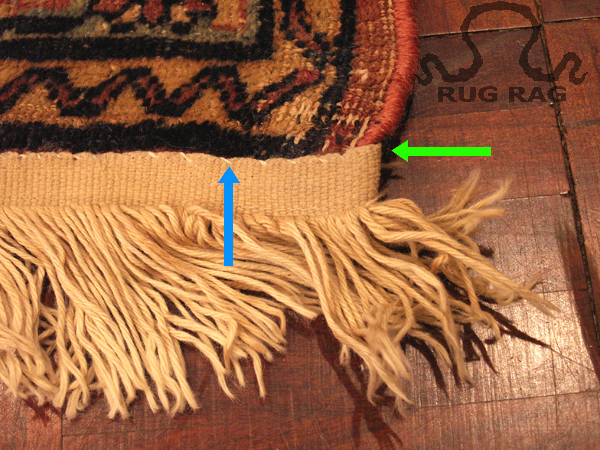 Antique Kerman with Re-fringing