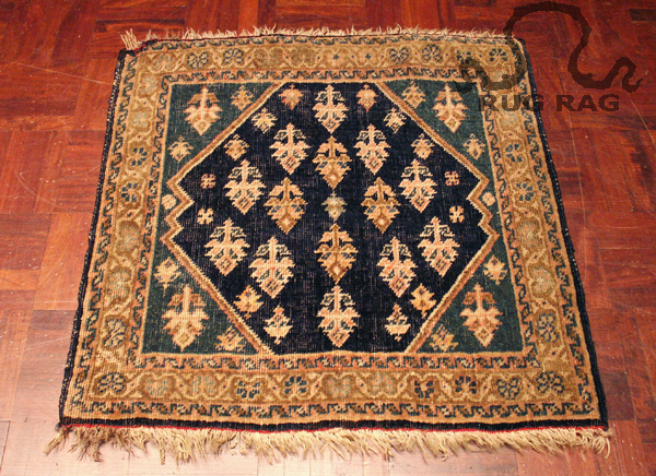 Old Afshar Persian Rug with heavy oxidation to the Face of the rug
