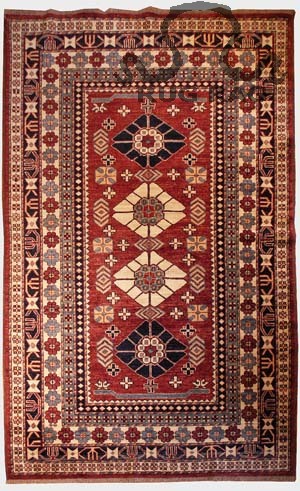 Pakistan Caucasian Kazak Design Peshawar, or "Pak Caucasian"