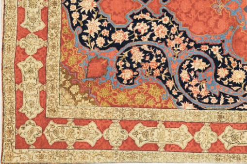 PART-SILK TEHRAN RUG CORNER PART-SILK TEHRAN RUG CORNER