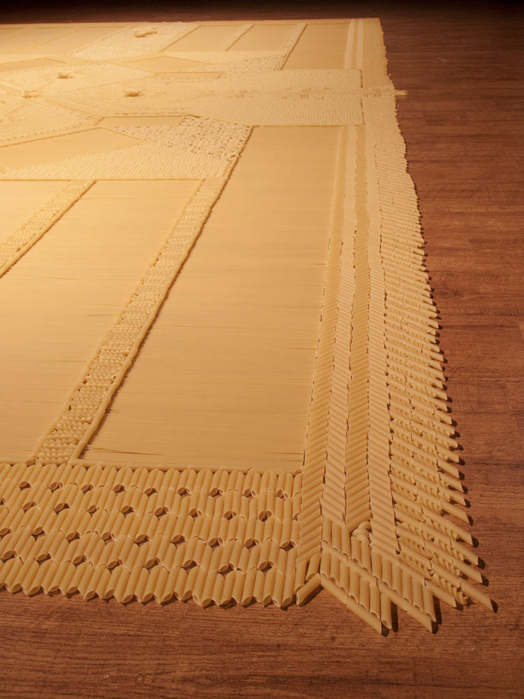 Rug made of Pasta