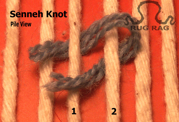 Senneh Knot (Pile View)