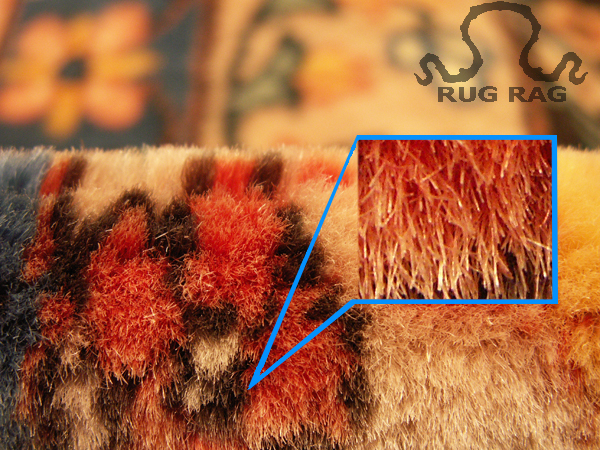 Faded tips of a wool pile!