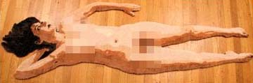 Latch-Hook Rug Nude self Portrait Latch-Hook Rug Nude self Portrait