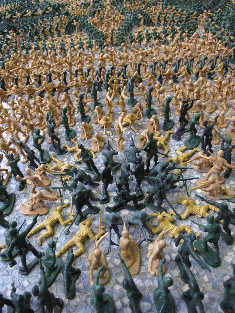 Army figure rug