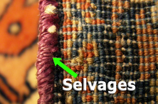 Selvages of an Oriental Rug