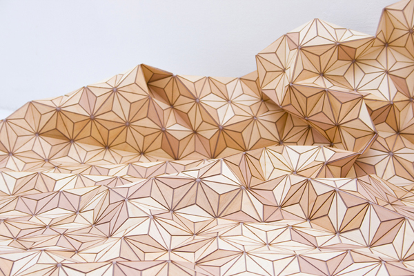 Closeup of Wooden Rug
